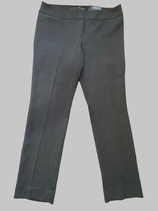Le Chateau Charcoal Grey Modern Lean Fit Straight Leg Stretch Knit Pant-Sz 16 - Picture 2 of 12